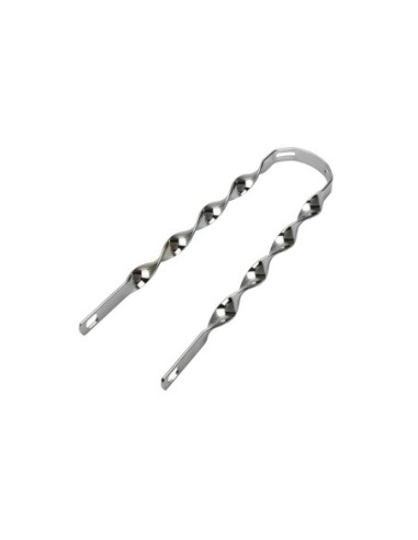 16 Flat Twisted Fender Braces Chrome.